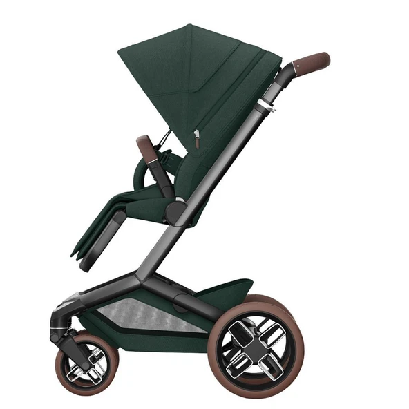 Maxi-Cosi Fame Led Işıklı Entegre Telefon Şarj Üniteli Premium Bebek Arabası Twillic Green - 2