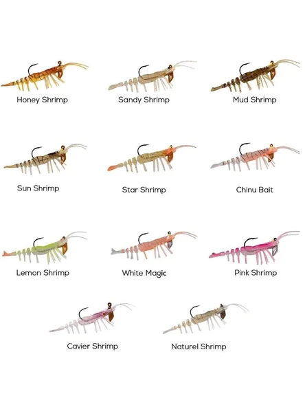 Hanfish Teke TK Shrimp 75mm 7gr Karides Silikon - Resim 2