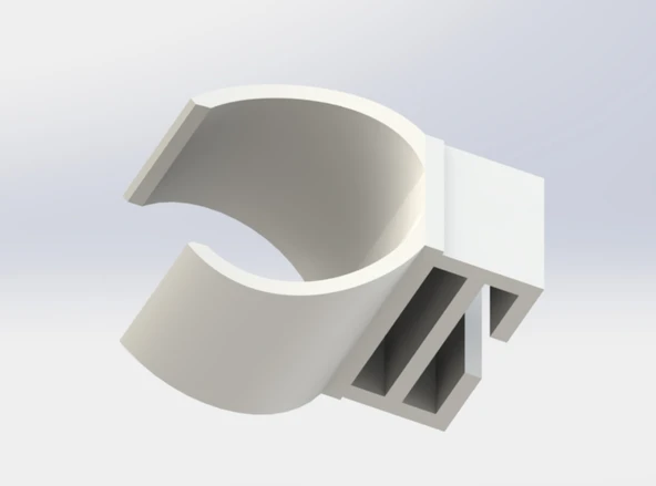 Byr3D Şnorkel Tutucu (Yüzme Maskesi) 3D240248 Sadece Plastik Aparattır