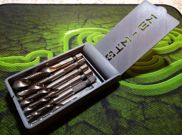 Byr3D M3 - M10 Arası Matkap Ucu Ve Kılavuz Seti Için Çanta. 3D262776 Sadece Plastik Aparattır