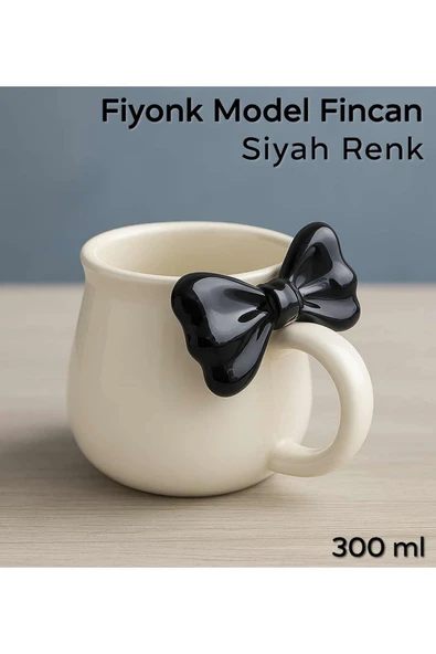 ARVALE 1 Adet Fiyonk Serisi Kupa Bardak Fiyonklu Tasarım Çay Kahve Sunum Kupası