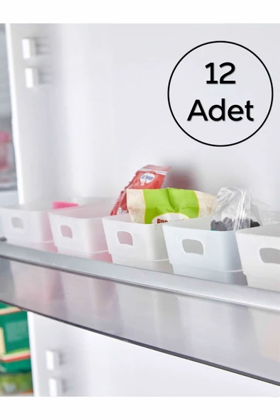 ARVALE Buzdolabı Kapak Içi Düzenleyici Organizer Buzdolabı Içi Düzenleyici Ve Banyo Organizeri - 12 Adet