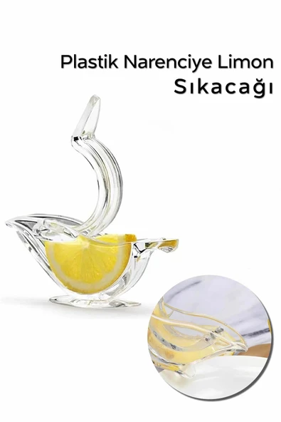 ARVALE 1 Adet Kuğu Şeklinde Küçük Limon Sıkacağı | Narenciye Limon Sıkacağı - Plastik
