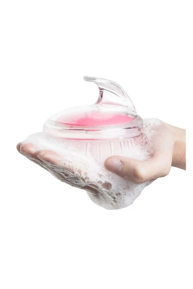 ARVALE Silikon Saç Masaj Fırçası | Tutma Saplı Silikon Tarak - Resim 5