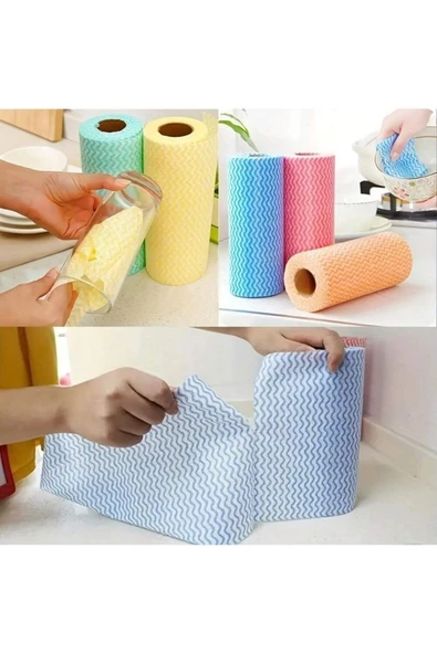 ARVALE 4'lü 200 Yaprak Hassas Yüzey Temizlik Rulaları Seti | Tek Kullanımlık Temizleme Havlusu 25x30 Cm