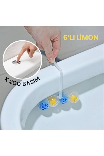 ARVALE Limon WC Klozet Blokları 6 Adet WC Blok - Limon