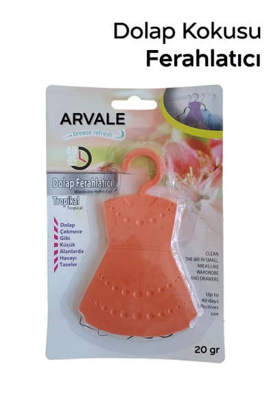 ARVALE Askılı Elbise Dolap ve Çekmece Kokusu Dolap Ferahlatıcı | 1 adet 20 gram