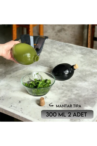 ARVALE Özel Tasarım De Lorenze 2'Li Yağdanlık Yağlık Sirkelik-300 ml