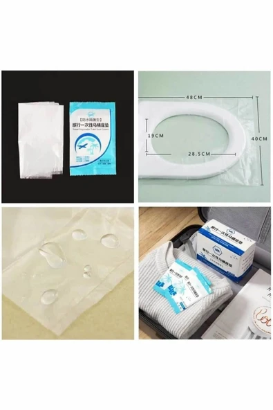 ARVALE 50 Adet Hijyenik Kullan-at Klozet Poşeti - Resim 3