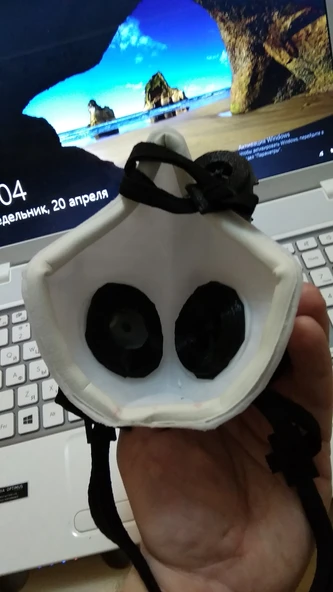 Byr3D Filtreli Maske (Solunum Cihazı) 3D846021 Sadece Plastik Aparattır