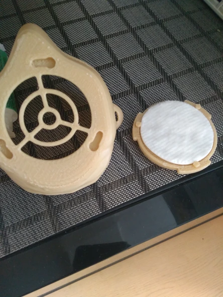 Byr3D Diski Aerosollerden Koruyan Pamuklu Pedler Üzerinde Solunum Maskesi 3D845980 Sadece Plastik Aparattır