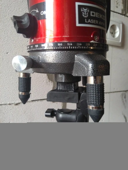 Byr3D Lazer Seviyesi 5/8" Ila 1/4" Için Tripod Adaptörü 3D846678 Sadece Plastik Aparattır - Resim 4