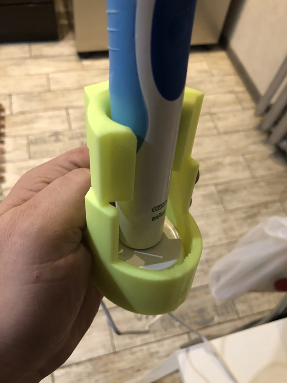 Byr3D  Elektrikli Diş Fırçası Tutucu 3D849451 Sadece Plastik Aparattır
