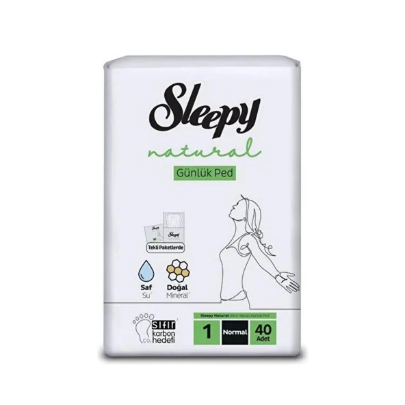 Sleepy Natural Ultra Hassas Günlük Ped Normal 40 Adet ürün görseli