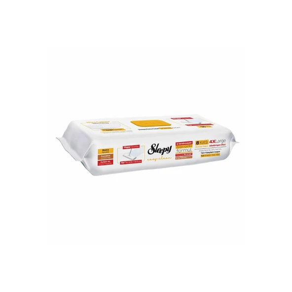 Sleepy Arap Sabunu Katkılı Mopa Uyumlu 4 XLarge Yer Temizlik Havlusu 50 Yaprak