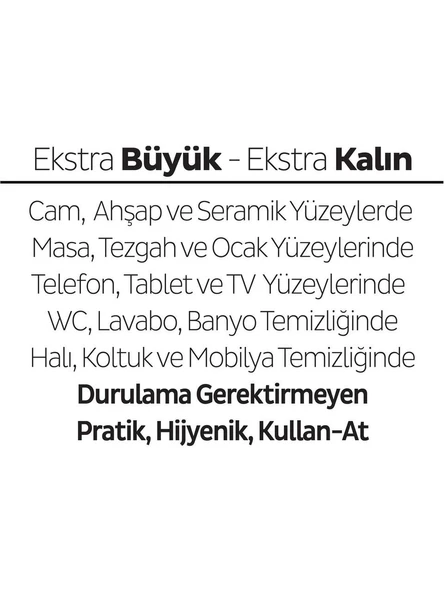 Sleepy Easy Clean Orkide Bahçesi Yüzey Temizlik Havlusu 100' lü - Resim 5
