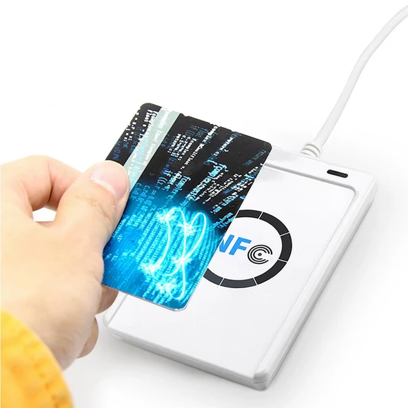ACR122U 13.56Mhz Rfid Okuyucu Yazıcı  Usb Kopyalayıcı Nfc Manyetik Kart Anahtarlık Etiket Okuyucu Personel Takip Kapı Giriş Kontrol Sayaç Proximity - 7