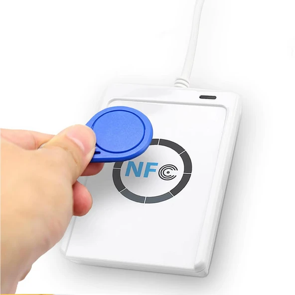 ACR122U 13.56Mhz Rfid Okuyucu Yazıcı  Usb Kopyalayıcı Nfc Manyetik Kart Anahtarlık Etiket Okuyucu Personel Takip Kapı Giriş Kontrol Sayaç Proximity - 2