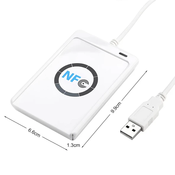 ACR122U 13.56Mhz Rfid Okuyucu Yazıcı  Usb Kopyalayıcı Nfc Manyetik Kart Anahtarlık Etiket Okuyucu Personel Takip Kapı Giriş Kontrol Sayaç Proximity - 4