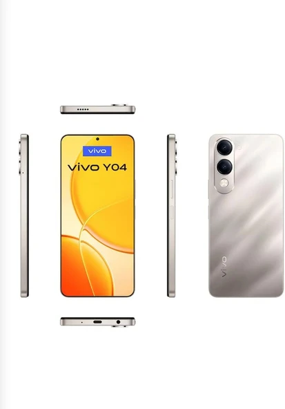 Vivo Y04 4gb 128GB Altın Sarısı