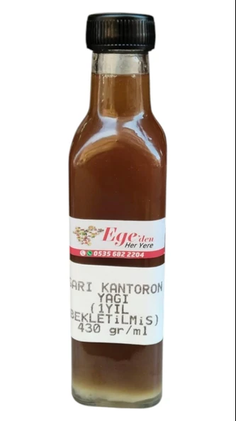 Egeden Her Yere Sarı Kantaron Yağı 250 Ml Cam Şişe 1 Yıl Bekletilmiş