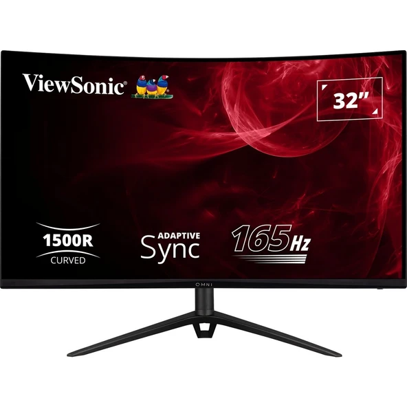 ViewSonic VX3218-PC-MHD 32" 1 ms Full HD Curved 180 Hz Oyuncu Monitörü - Resim 2