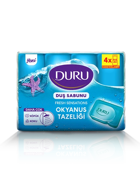 Duru Fresh Sensations Okyanus Tazeliği 4 Adet Duş Sabunu 600Gr