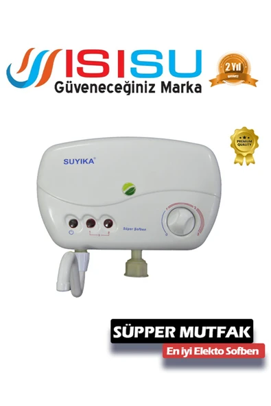 SUYIKA Mutfak üstü Elektrikli şofben 7500W 2011 avrupa altın kalite ödüllü