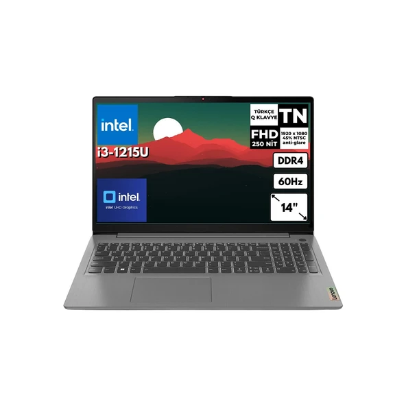 Ideapad 3 15IAU7 I3-1215U 20GB 256 GB SSD UHD Graphics 15.6'' Fhd Windows 11 Pro 82RK018GTX BT56