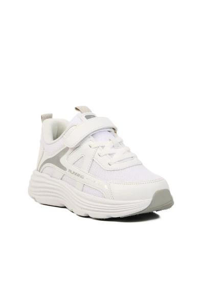 Pepino Beyaz Gri Cırtlı Erkek Çocuk Spor Ayakkabı - 3