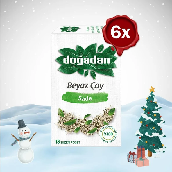 Doğadan Yılbaşı Paketi Beyaz Çay Sade 28 g x 6 ürün görseli