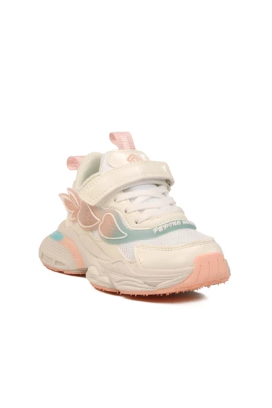 Pepino Beyaz Cırtlı Hafif Hava Alabilen Kız Çocuk Spor Ayakkabı - 3