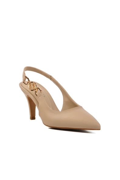 Aspor Bej Kadın İnce Topuklu Ayakkabı - 3
