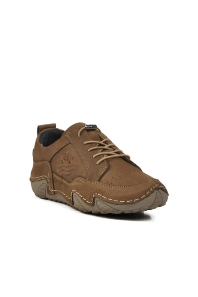 Aspor Gri Hakiki Deri Kadın Casual Ayakkabı - Resim 3