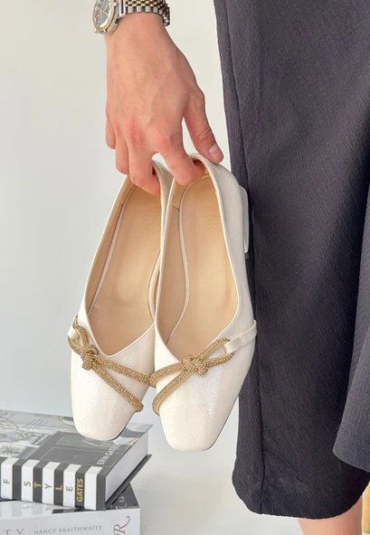 Pabucmarketi Ten Rugan Kadın Topuklu Ayakkabı - Resim 3