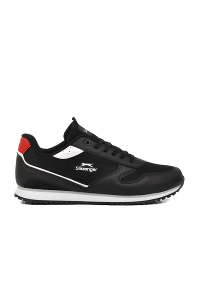 Slazenger Siyah-Beyaz Tekstil Erkek Spor Ayakkabı