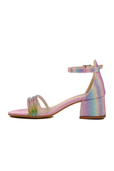 Aspor Pembe Taş İşlemeli Kız Çocuk Sandalet - Resim 2