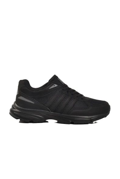 Walkway Siyah Fileli Hafif Unisex Spor Ayakkabı