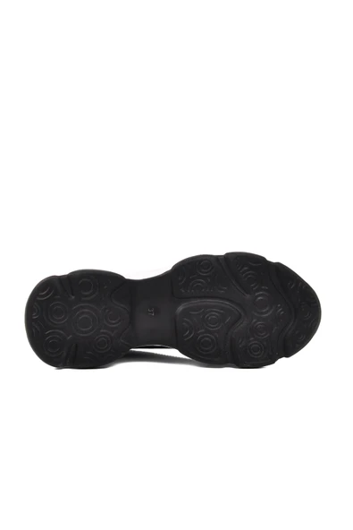 Aspor Siyah Taşlı Kadın Sneaker - 5