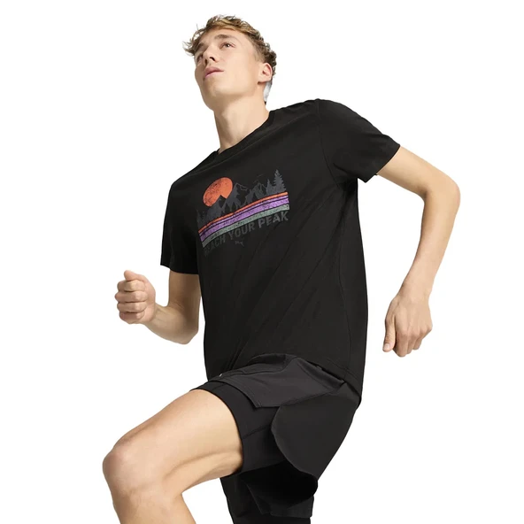 Puma 526598 01 Graphics Outdoor Unısex Tee Erkek T-shirt