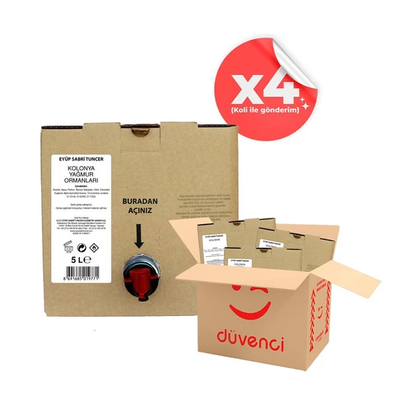 Eyüp Sabri Tuncer Yağmur Ormanları Kolonyası 5 lt x 4 ürün görseli