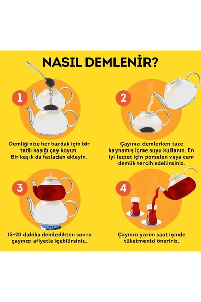 Lipton Yellow Label Dökme Siyah Çay 1000 gr x 2 Adet - 4