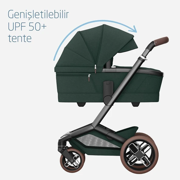Maxi-Cosi Fame Yatış Pozisyonu Ayarlanabilir Ekstra Geniş 0-9 kg Portbebe Twillic Green - 5