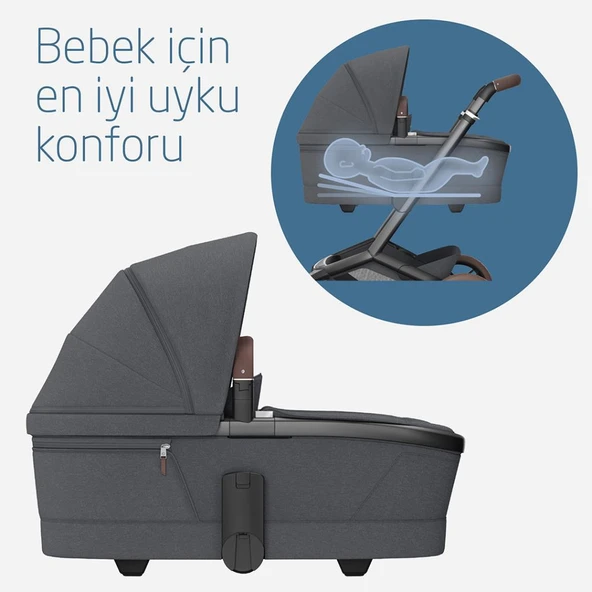 Maxi-Cosi Fame Yatış Pozisyonu Ayarlanabilir Ekstra Geniş 0-9 kg Portbebe Twillic Graphite - 3