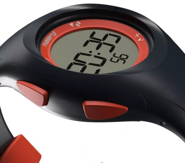 Kalenji W200 Kronometreli Spor Kol Saati Koyumavi-Turuncu S Beden - 5