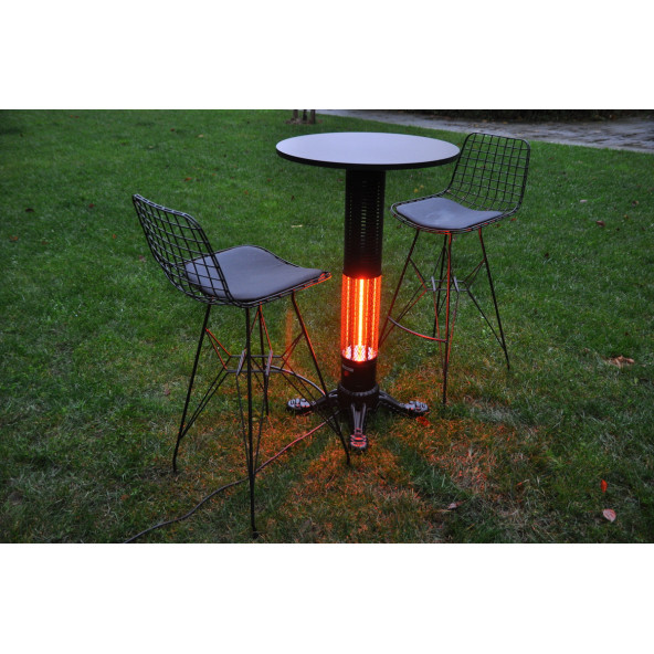 Hottable Tekno Pub 2000 W Infrared Isıtıcılı Masa - 3