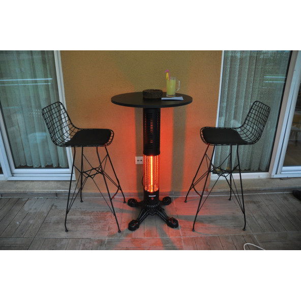 Hottable Tekno Pub Plus 2000 W Infrared Uzaktan Kumandalı Isıtıcılı Masa - 2