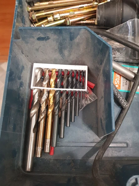 Byr3D 2, 3, 4, 5, 6, 7, 8, 9, 10, 12 Numaralı Matkaplar Için Kutu 3D860542 Sadece Plastik Aparattır
