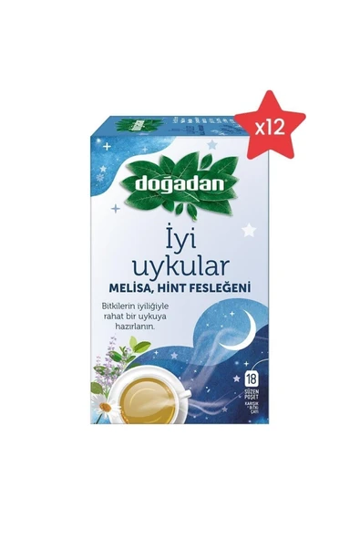 Doğadan İyi Uykular Çayı Melisa ve Hint Fesleğeni x 12 ürün görseli