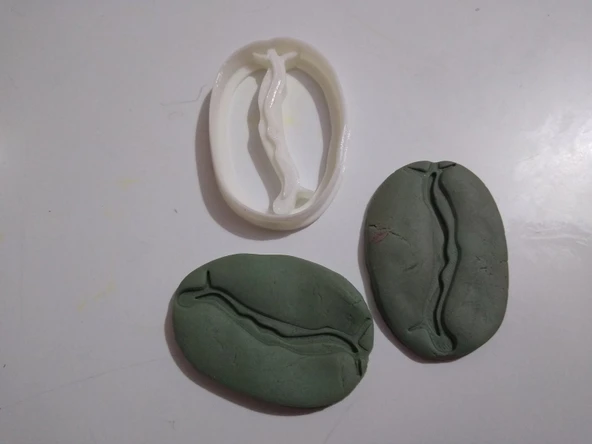 Byr3D Kahve Çekirdeği Kurabiye Kesici T3890260 Sadece Plastik Aparattır - 2